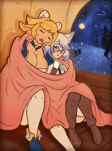 Eve and Celano by SolarBlessing (https://solarblessyou.tumblr.com/)